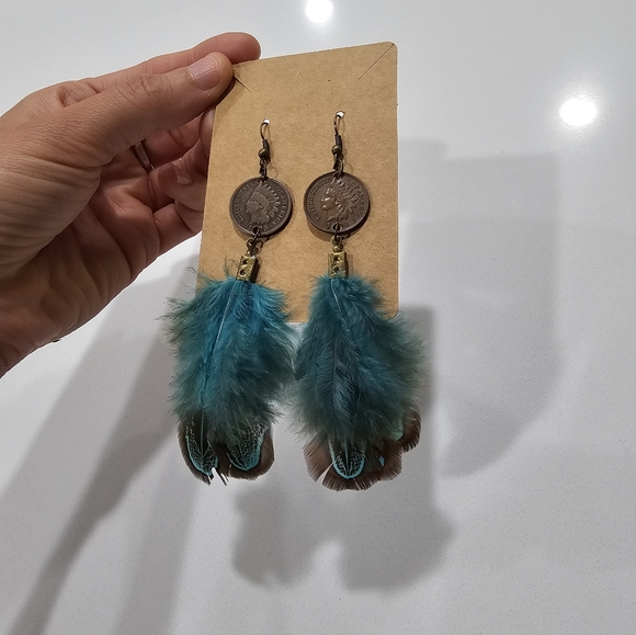 Indian head penny earrings - Picture 2 of 4